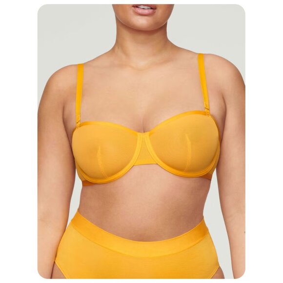 * Cuup Marigold The Balconette Mesh Underwire Bra sz 32B - Picture 2 of 6